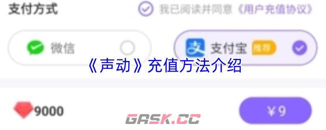 《声动》充值方法介绍-第1张-手游攻略-GASK