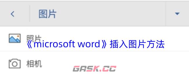 《Microsoft Word》插入图片方法