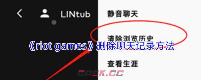 《riot games》删除聊天记录方法-第1张-手游攻略-GASK