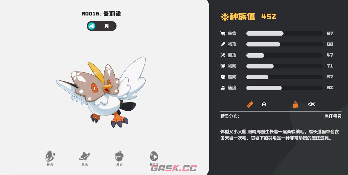 《洛克王国：世界》南圣兽雀羽技能相似宠物介绍-第4张-手游攻略-GASK