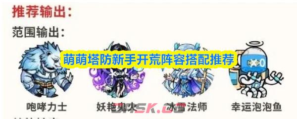 萌萌塔防新手开荒阵容搭配推荐