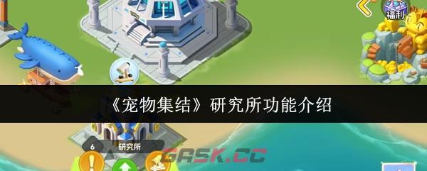 《宠物集结》研究所功能介绍
