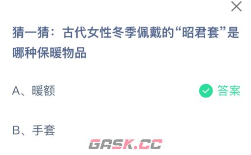 猜一猜古代女性冬季佩戴的昭君套是哪种保暖物品-第2张-手游攻略-GASK