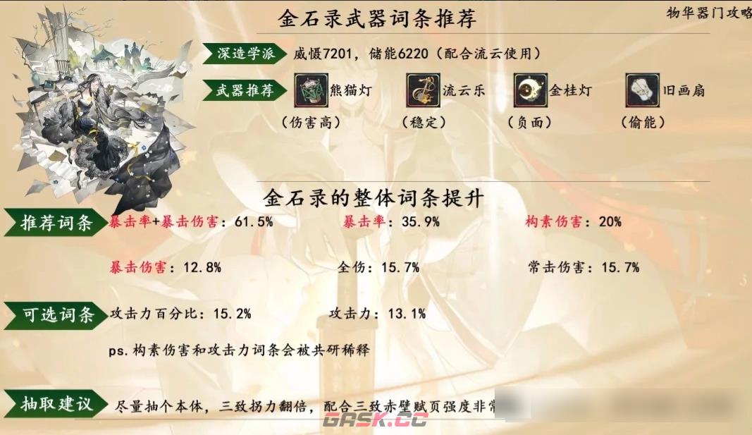 物华弥新金石录技能详情-第9张-手游攻略-GASK