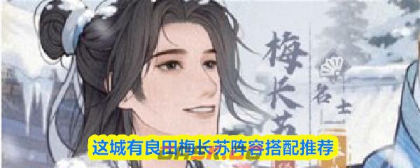 这城有良田梅长苏阵容搭配推荐-第1张-手游攻略-GASK