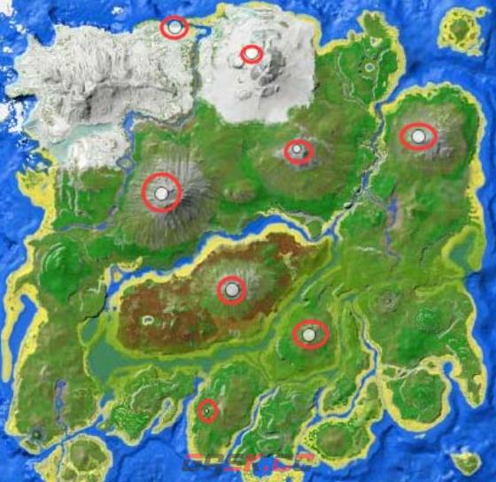 《方舟：生存进化》水晶分布图一览-第2张-手游攻略-GASK