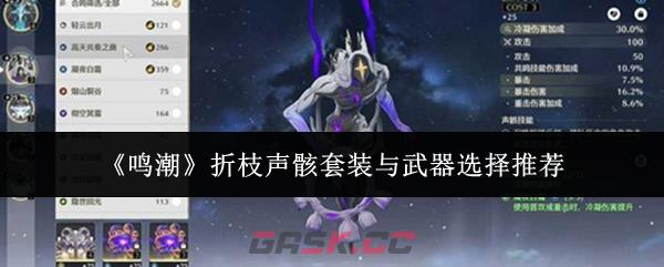 《鸣潮》折枝声骸套装与武器选择推荐