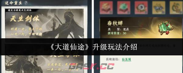 《大道仙途》升级玩法介绍