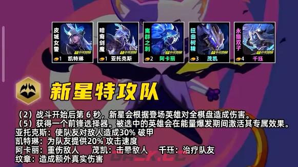 金铲铲之战S17新星特攻队羁绊效果一览-第2张-手游攻略-GASK