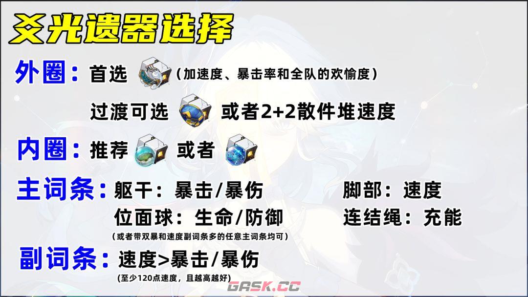 《崩坏：星穹铁道》爻光遗器选择推荐-第4张-手游攻略-GASK