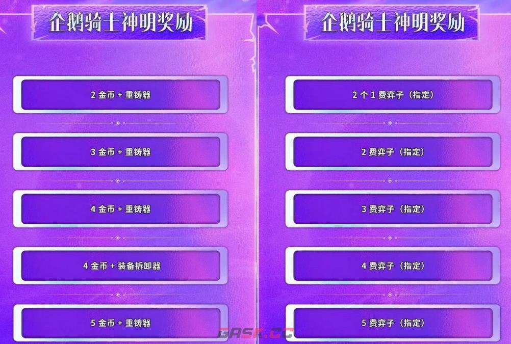 金铲铲之战S17选秀神明奖励表-第2张-手游攻略-GASK