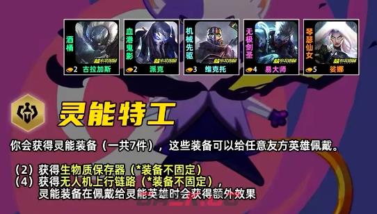 金铲铲之战S17灵能特工羁绊效果一览-第2张-手游攻略-GASK