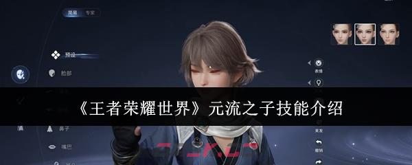 《王者荣耀世界》元流之子技能介绍