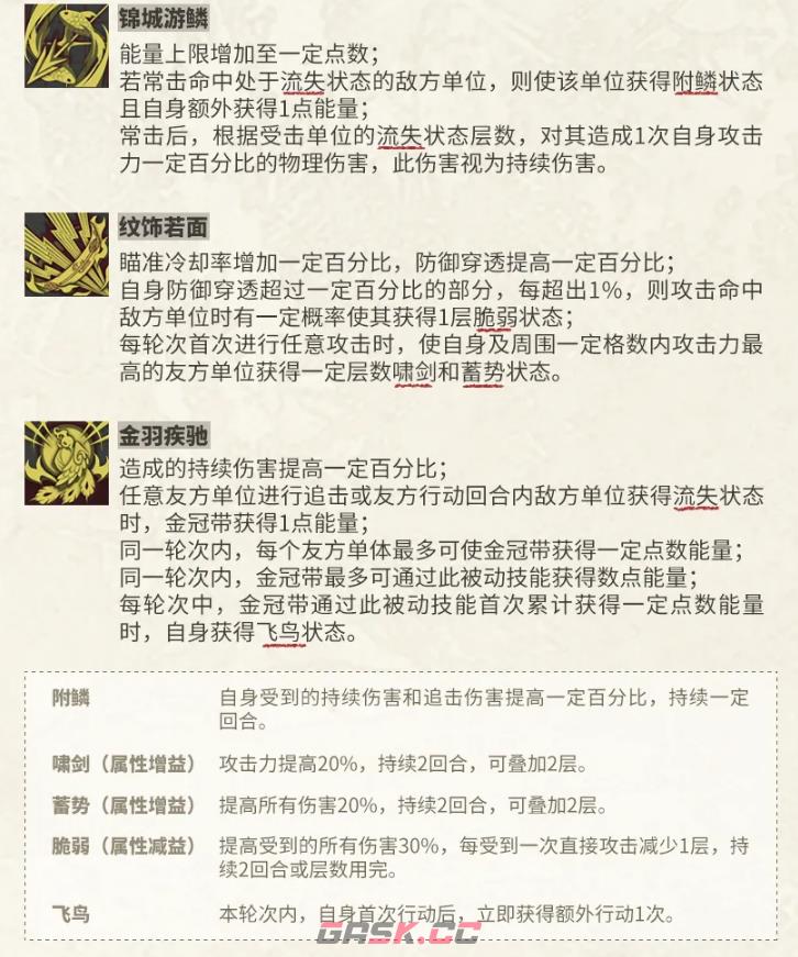 《物华弥新》金冠带技能属性解析-第4张-手游攻略-GASK