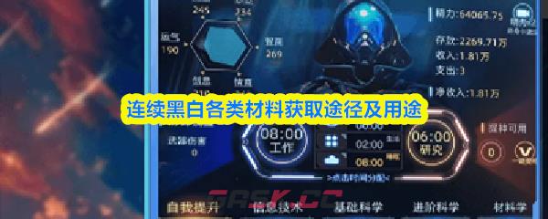 连续黑白各类材料获取途径及用途