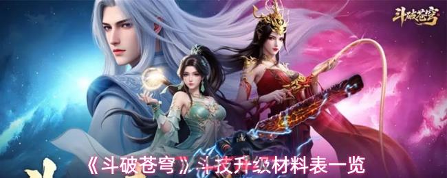 《斗破苍穹》斗技升级材料表一览