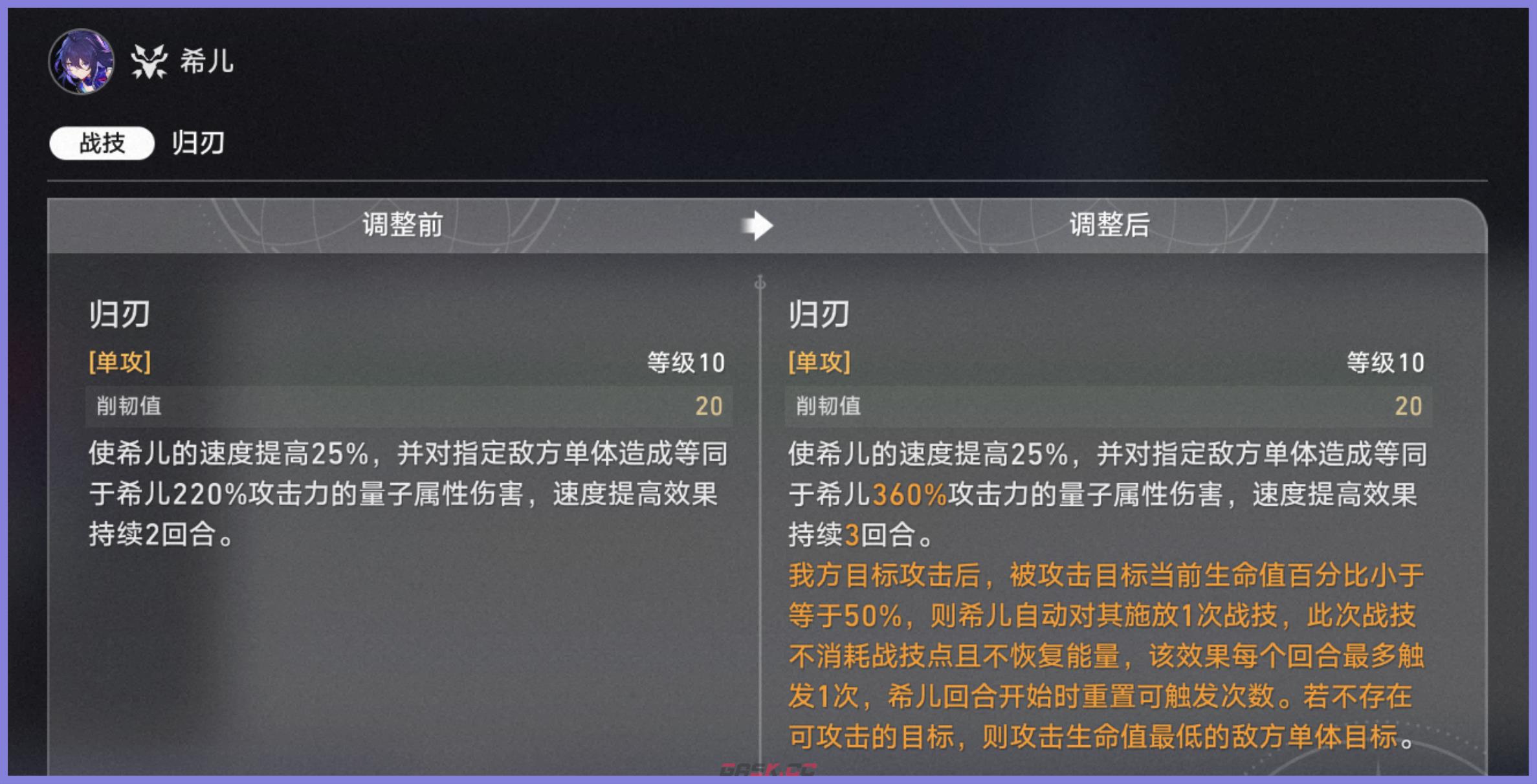 《崩坏：星穹铁道》希儿机制加强解析攻略-第3张-手游攻略-GASK