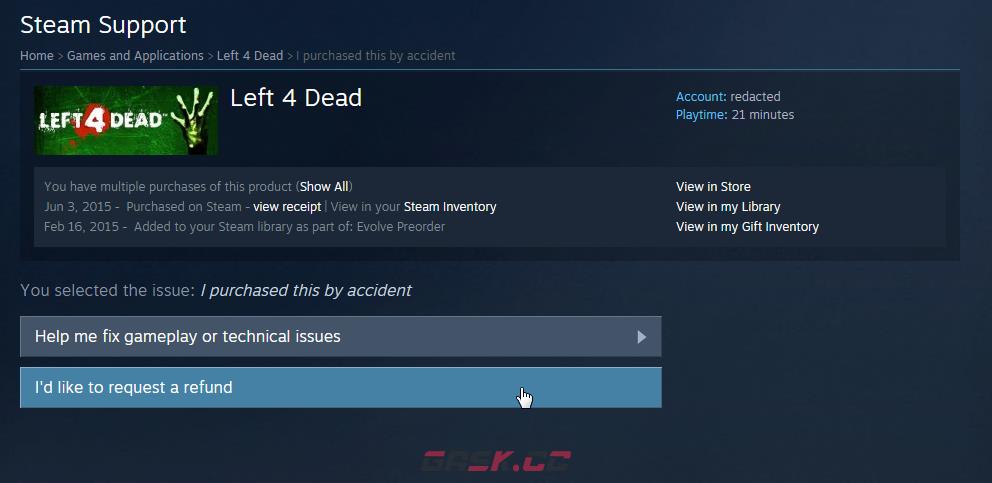 STEAM退款申请方法流程-第5张-手游攻略-GASK