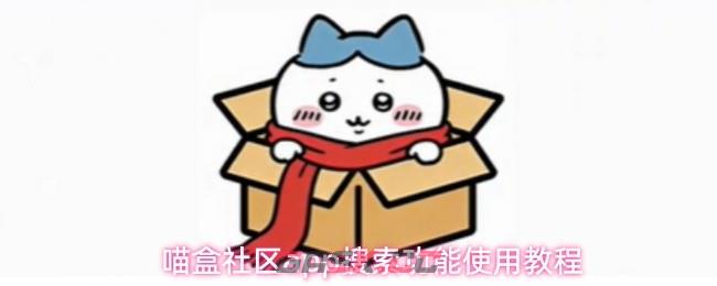 喵盒社区app搜索功能使用教程