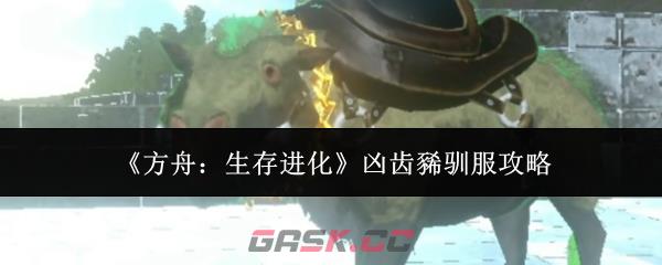《方舟：生存进化》凶齿豨驯服攻略-第1张-手游攻略-GASK