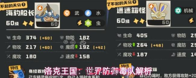 洛克王国：世界防御毒队解析