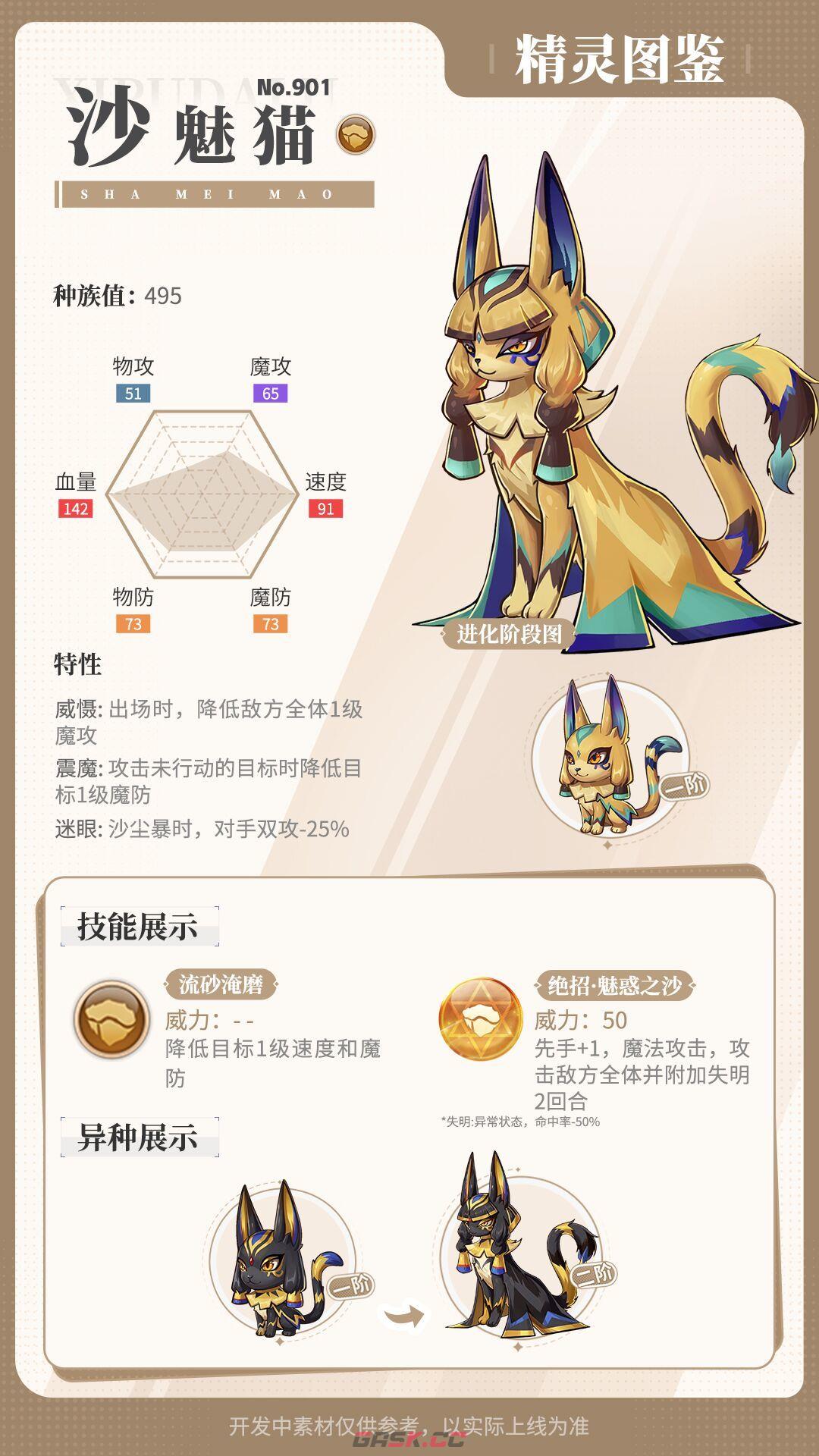 《西普大陆》沙魅猫精灵图鉴-第2张-手游攻略-GASK