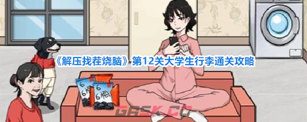 《解压找茬烧脑》第12关大学生行李通关攻略-第1张-手游攻略-GASK