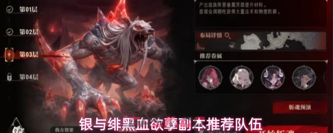 银与绯黑血欲孽副本推荐队伍