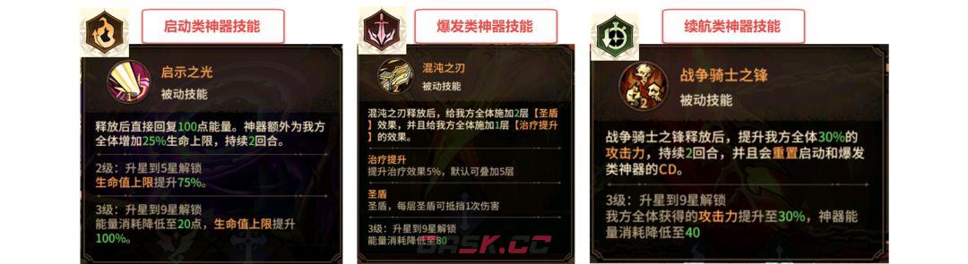 女武神战纪神器分类一览-第4张-手游攻略-GASK