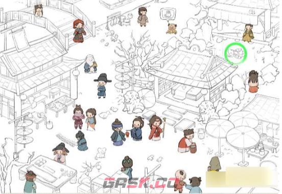 《解压找茬烧脑》第125关古镇找人通关攻略-第2张-手游攻略-GASK
