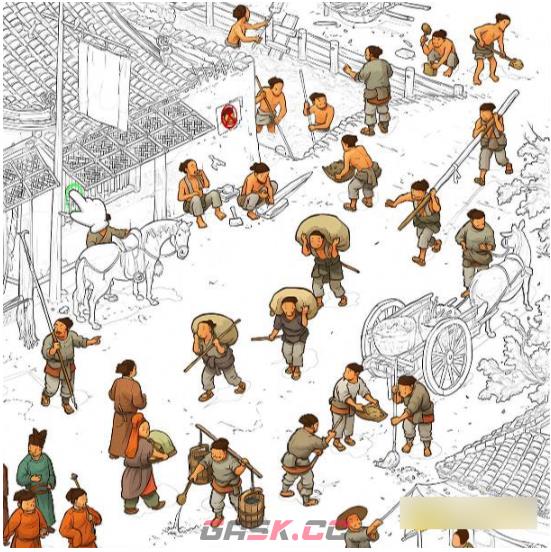 《解压找茬烧脑》第172关古街找人通关攻略-第2张-手游攻略-GASK