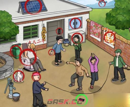 《解压找茬烧脑》第214关80跳绳通关攻略-第2张-手游攻略-GASK