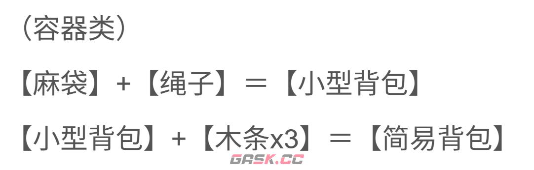《迷你dayz》合成介绍-第4张-手游攻略-GASK