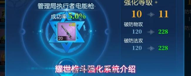 耀世格斗强化系统介绍-第1张-手游攻略-GASK
