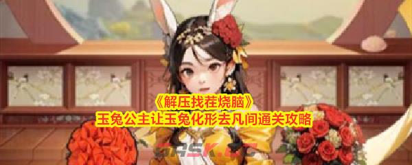 《解压找茬烧脑》玉兔公主让玉兔化形去凡间通关攻略-第1张-手游攻略-GASK