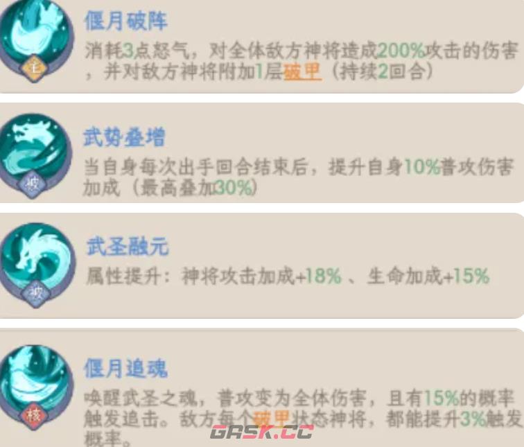 《奇遇西行》关羽介绍-第5张-手游攻略-GASK