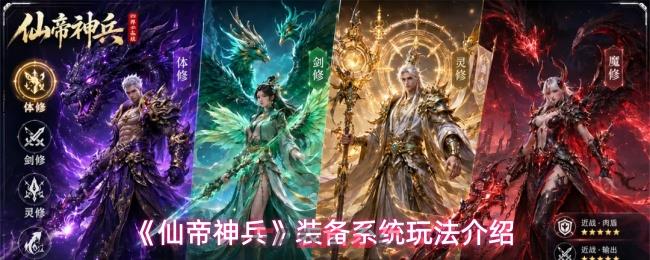 《仙帝神兵》装备系统玩法介绍