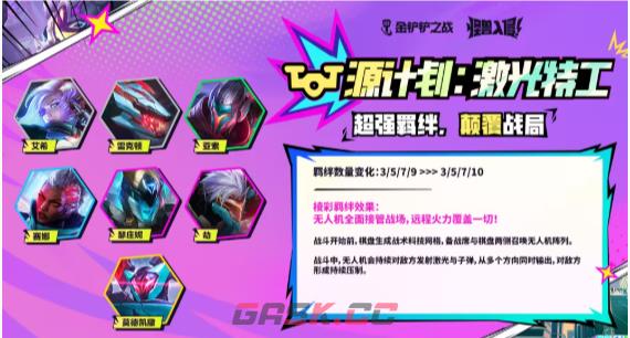 金铲铲之战s8源计划激光特工棱彩羁绊新效果一览-第2张-手游攻略-GASK