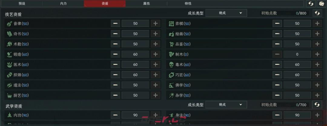《太吾绘卷：天幕心帷》角色能力设置注意事项分享-第2张-单机攻略-GASK