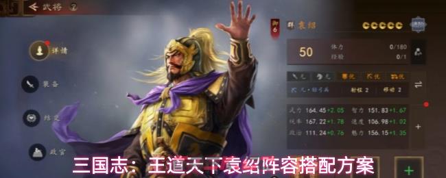 三国志：王道天下袁绍阵容搭配方案-第1张-手游攻略-GASK