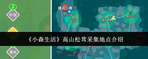 《小森生活》高山松茸采集地点介绍