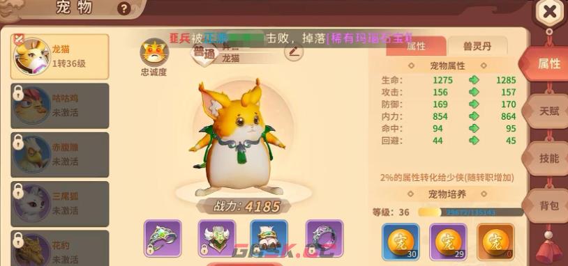 《热血江湖：归来》宠物推荐-第5张-手游攻略-GASK