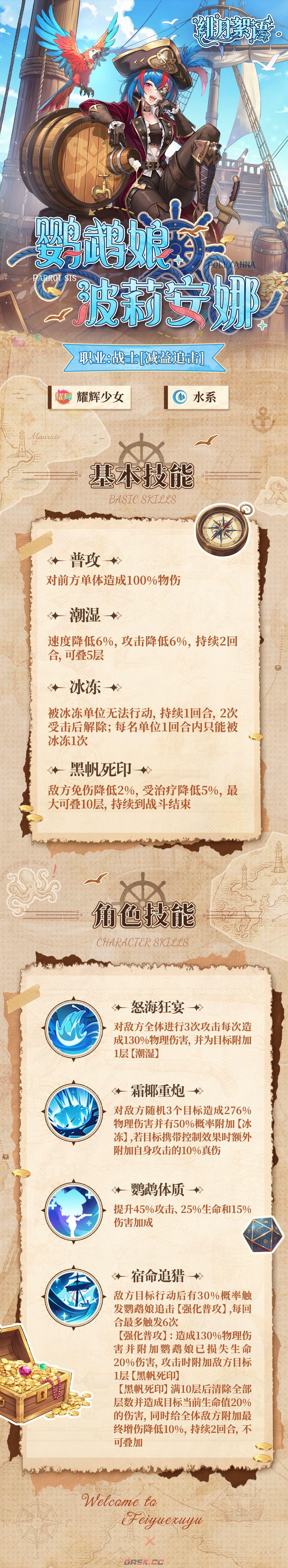 绯月絮语鹦鹉娘·波莉安娜属性技能介绍-第2张-手游攻略-GASK