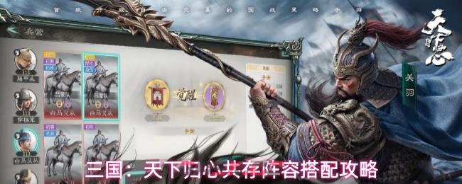 三国:天下归心共存阵容搭配攻略