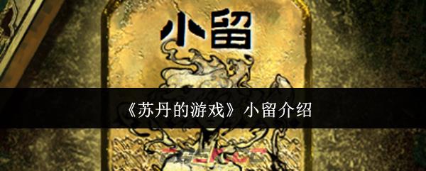 《苏丹的游戏》小留介绍
