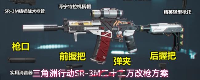 三角洲行动SR-3M二十二万改枪方案