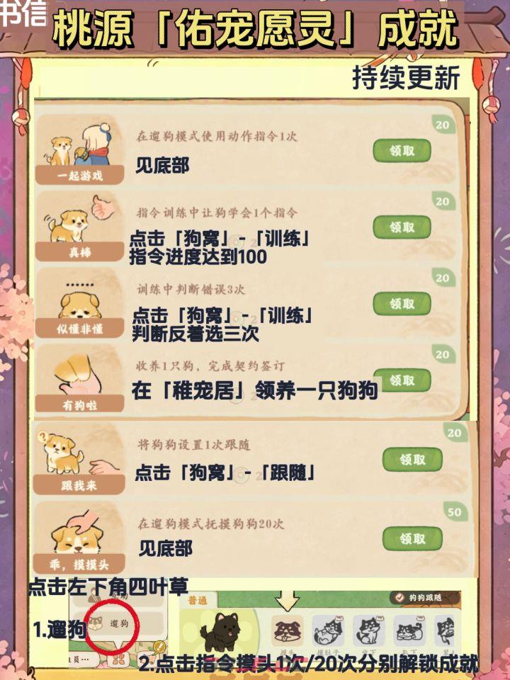 桃源深处有人家佑宠愿灵狗狗成就达成方法-第2张-手游攻略-GASK