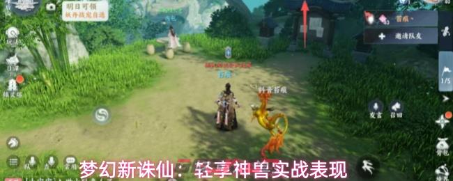 梦幻新诛仙：轻享神兽实战表现